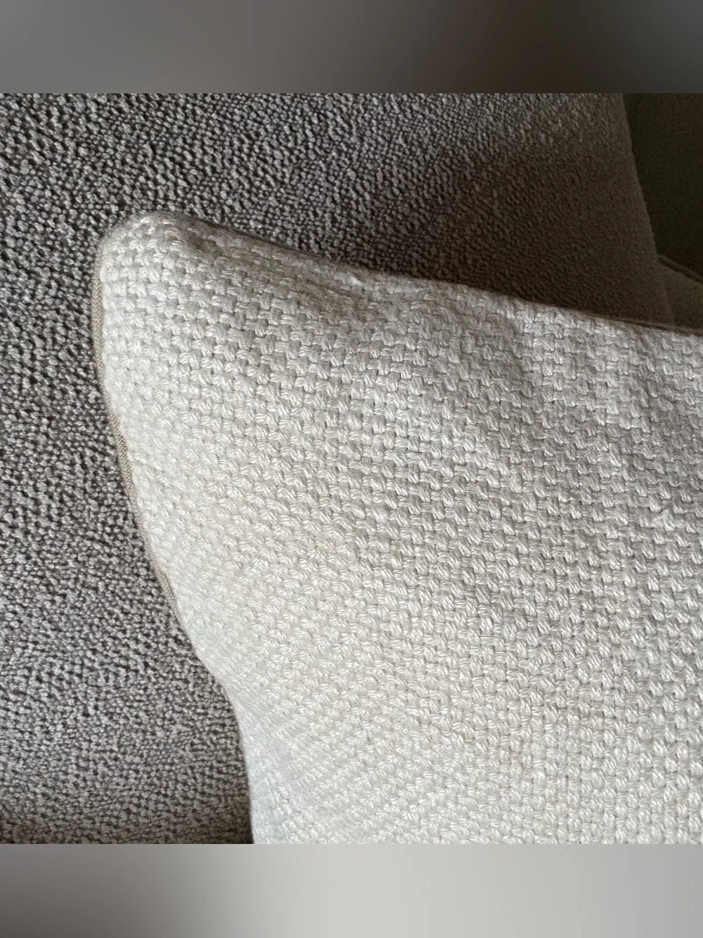 Pottery Barn Cream Linen Cotton Throw Pillows